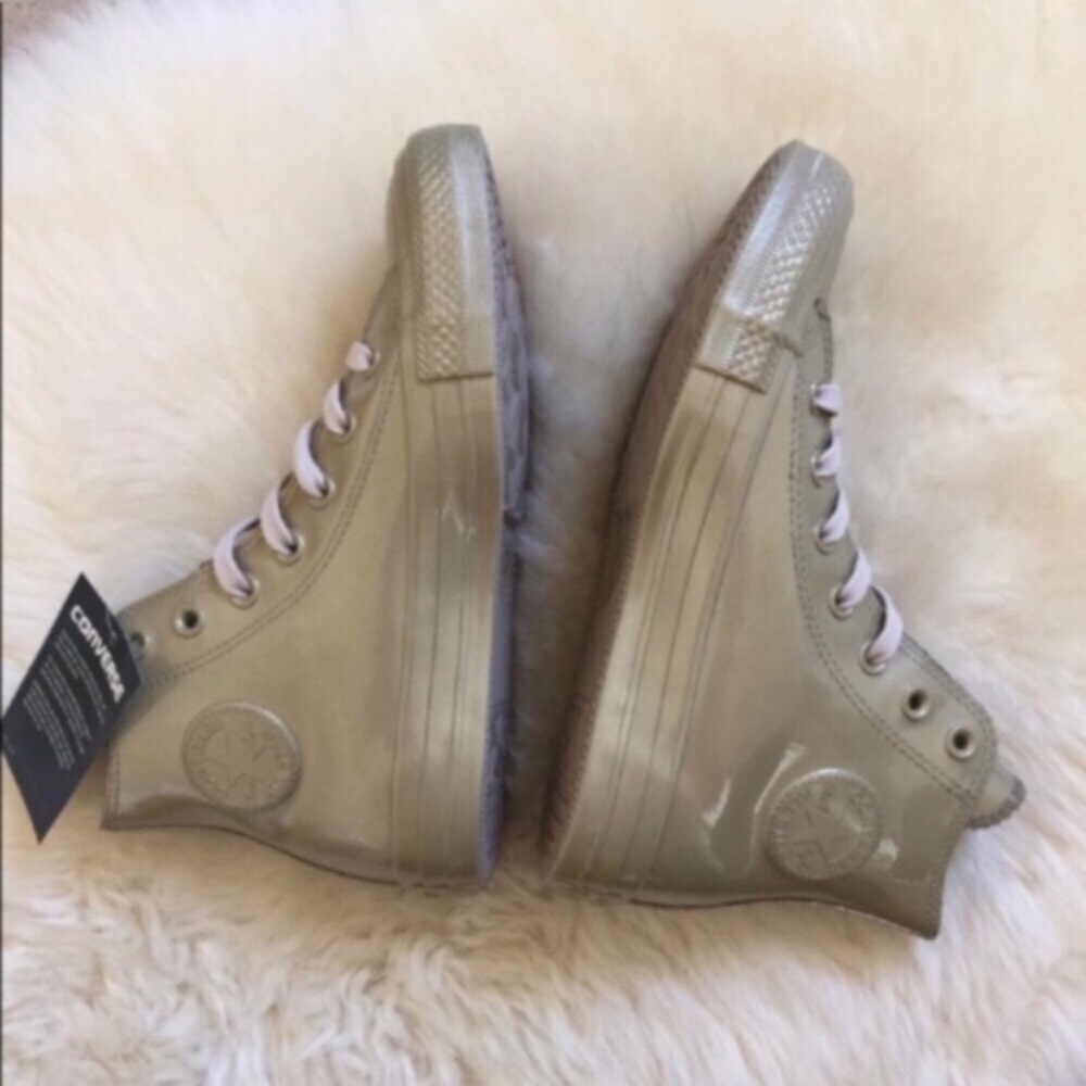 Converse Light Gold Waterproof High Top Sneakers - Picture 3 of 8